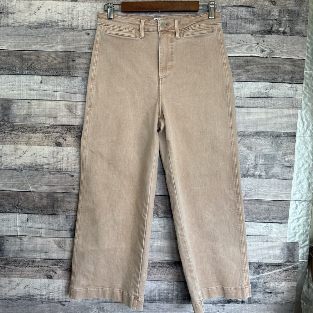 OAT New York Women's Dusty Pink Wide Leg Crop Jeans Size 6/28